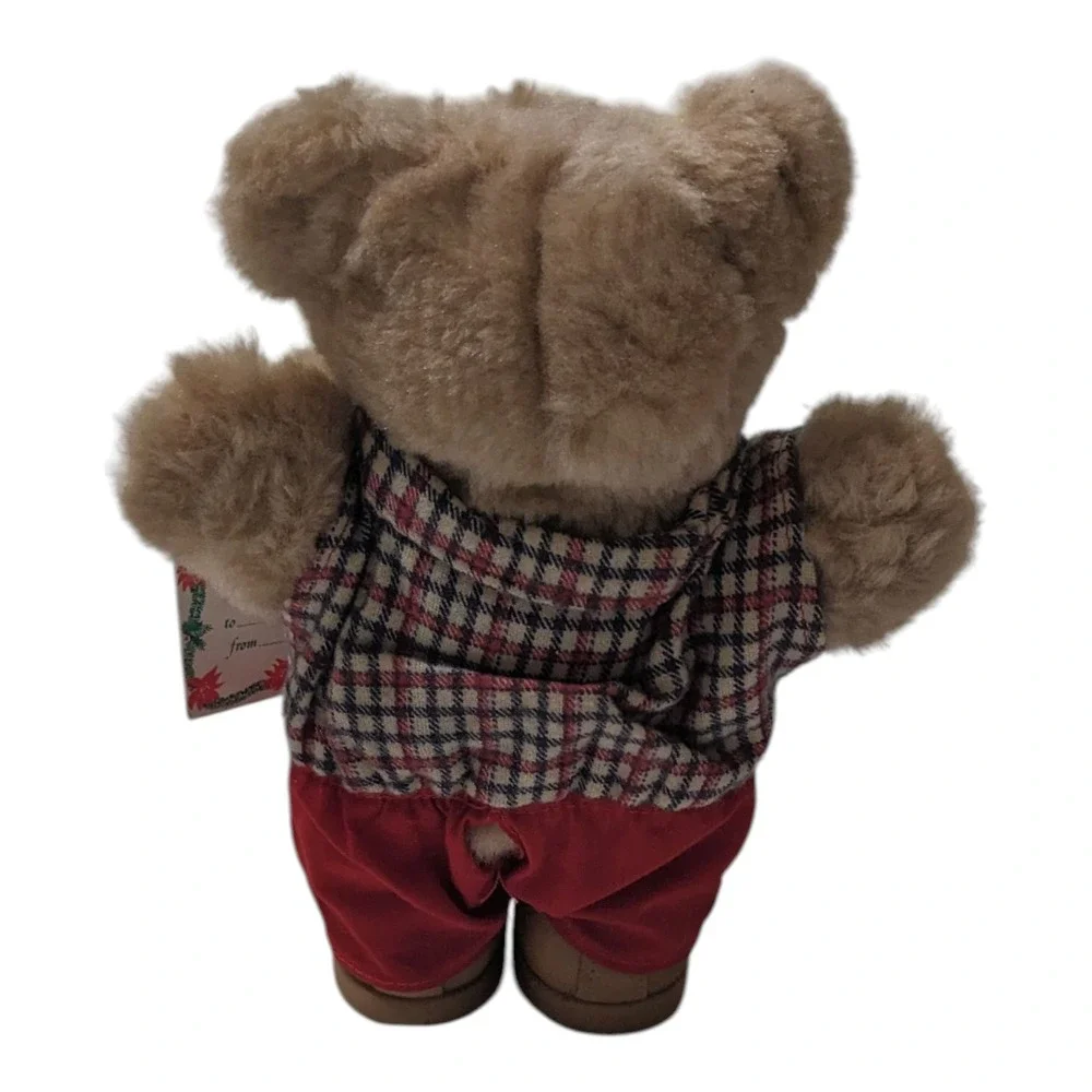 Wendy's Boone Furskin Bear 1986 Plush with‎ Tags Holiday Teddy Collectible